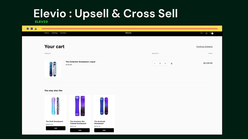Elevio Cross Sell & Upsell App