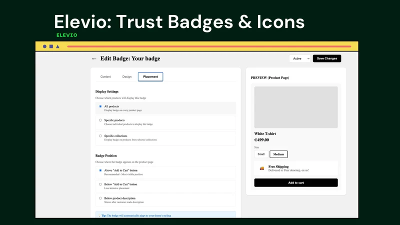 Trust Badges & Payment Icons