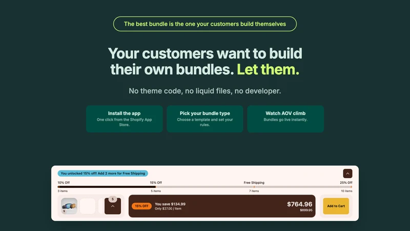 TierGain ‑ Bundle Builder BYOB
