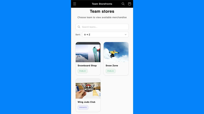 Team Storefronts