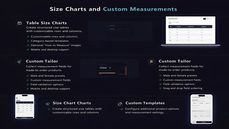 Tailor Size guide & Fit Finder