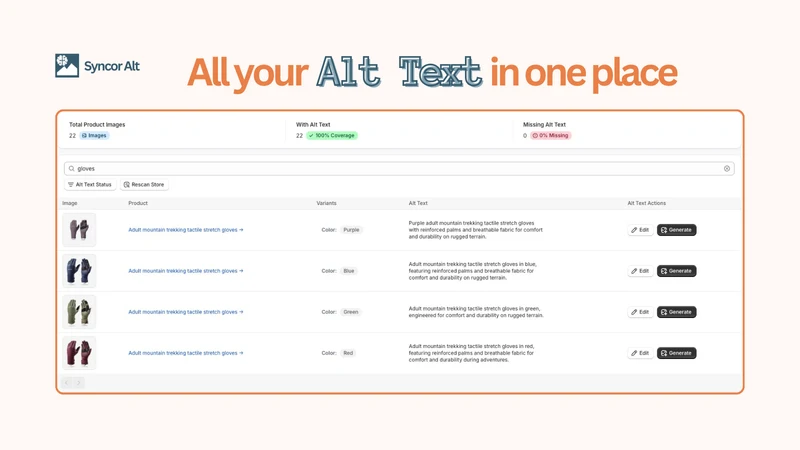 Syncor Alt: SEO Alt Text AI