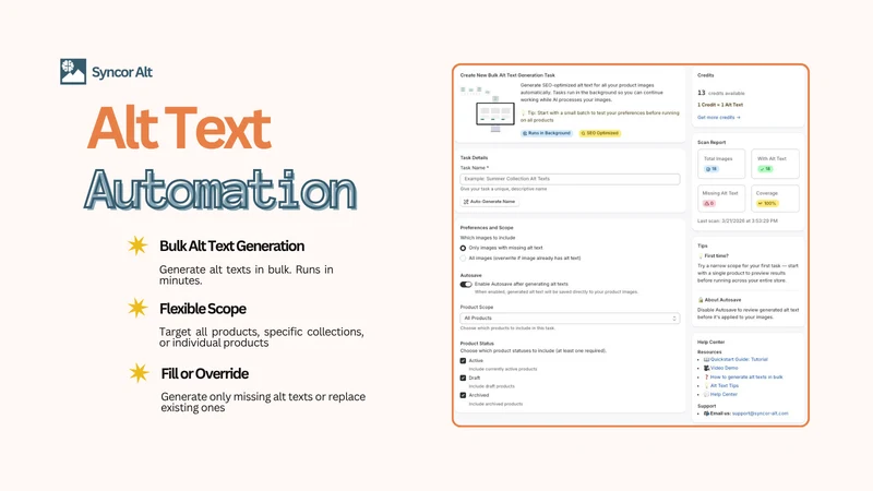 Syncor Alt: SEO Alt Text AI