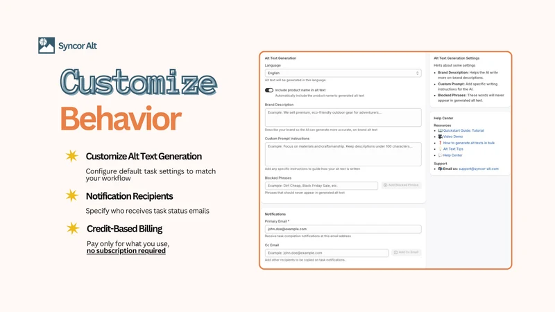Syncor Alt: SEO Alt Text AI