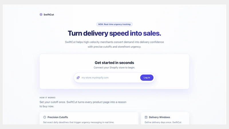 SwiftCut – Precision Delivery