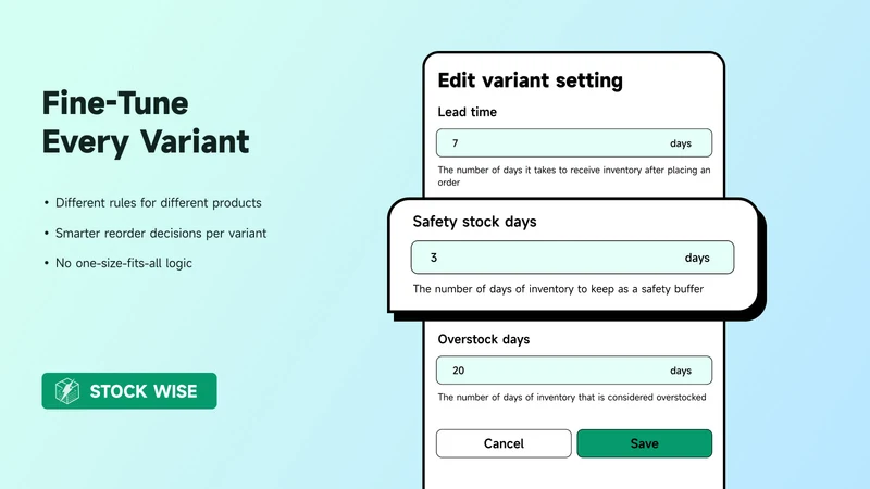 Stockwise Inventory Management