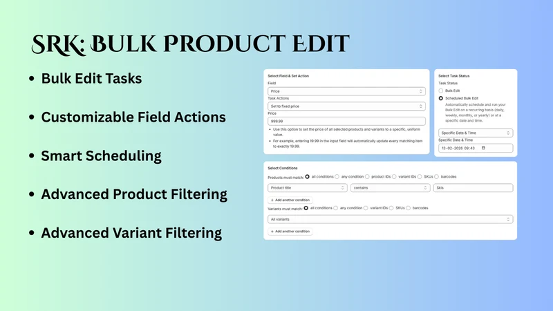 SRK: Bulk Product Edit