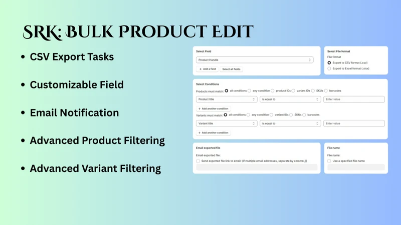 SRK: Bulk Product Edit