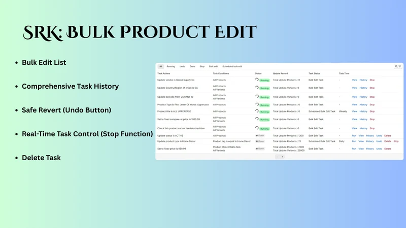 SRK: Bulk Product Edit