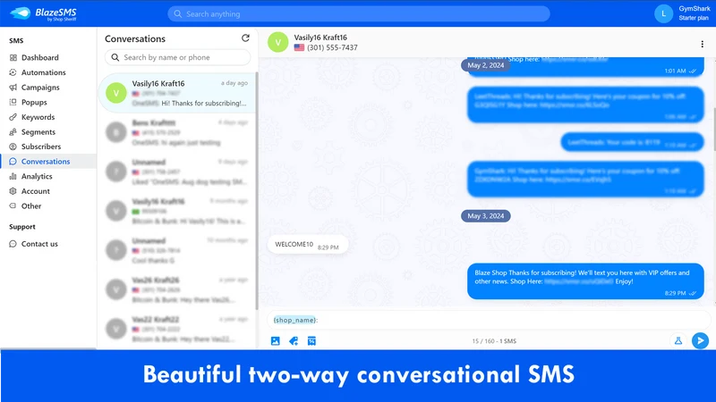 Blaze SMS ‑ SMS Marketing & AI