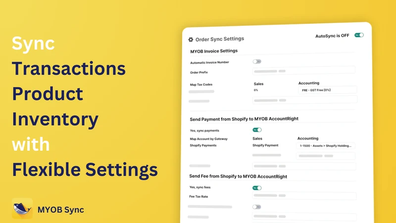Dashi MYOB Accounting Sync