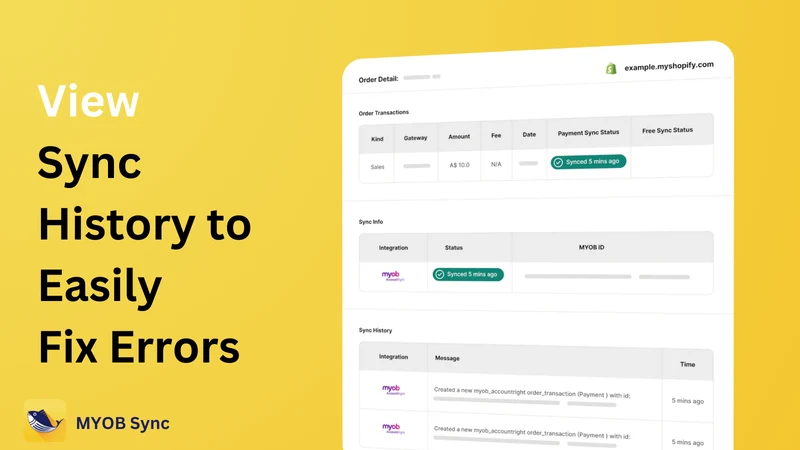 Dashi MYOB Accounting Sync