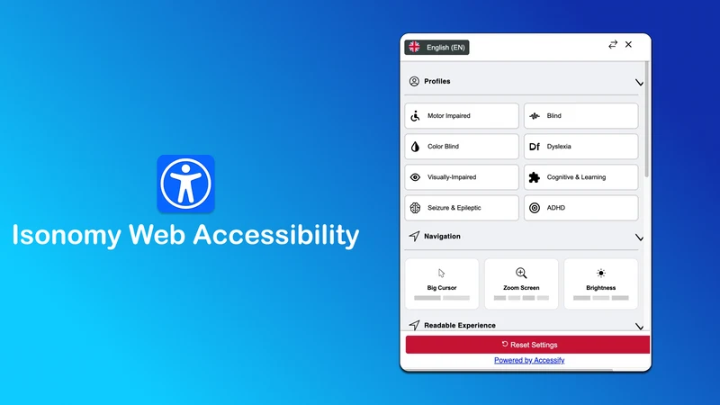Isonomy Accessibility Widget