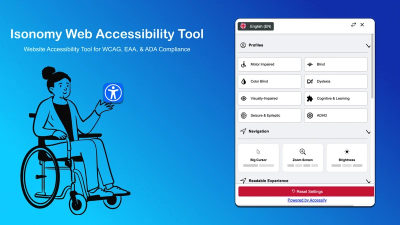 Isonomy Accessibility Widget