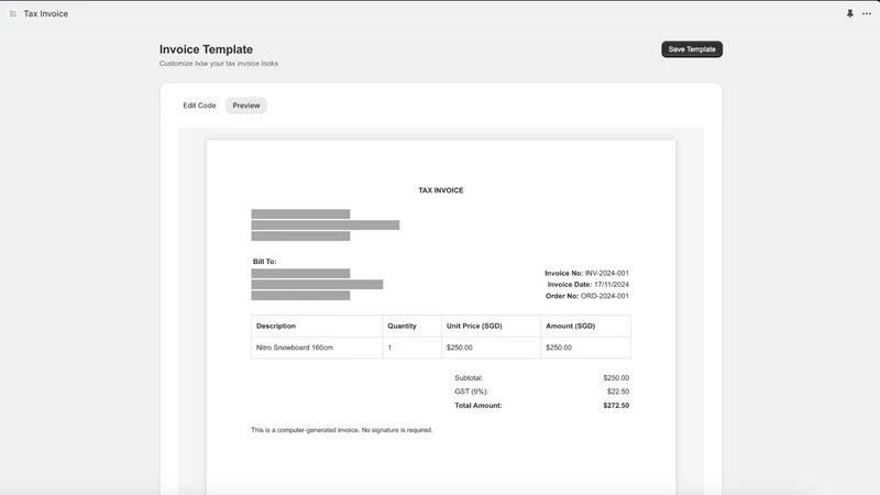 Indisnw: Tax Invoice