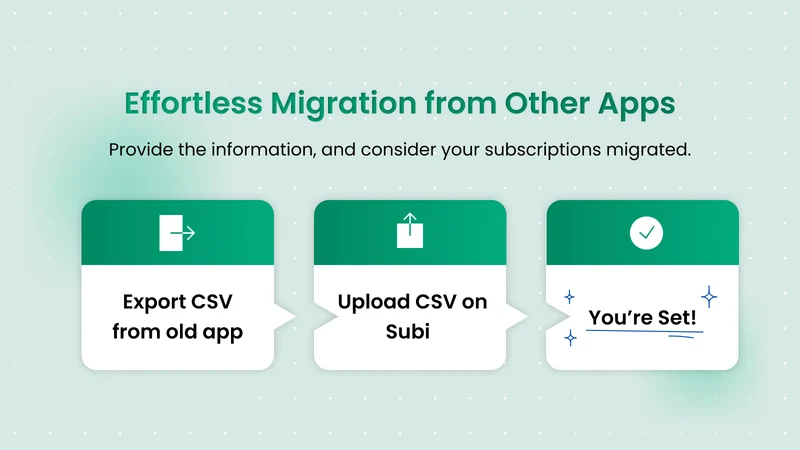 Subi Subscriptions App