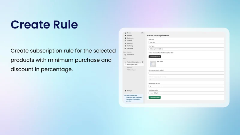 iSubfy Product Subscriptions