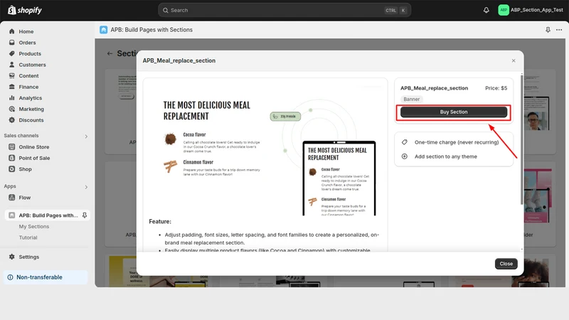 APB: Build Pages with Sections