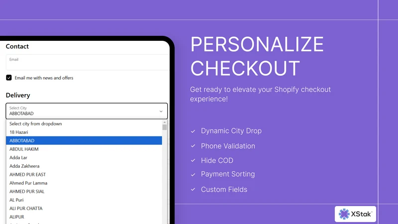 XStak: Easy Checkout