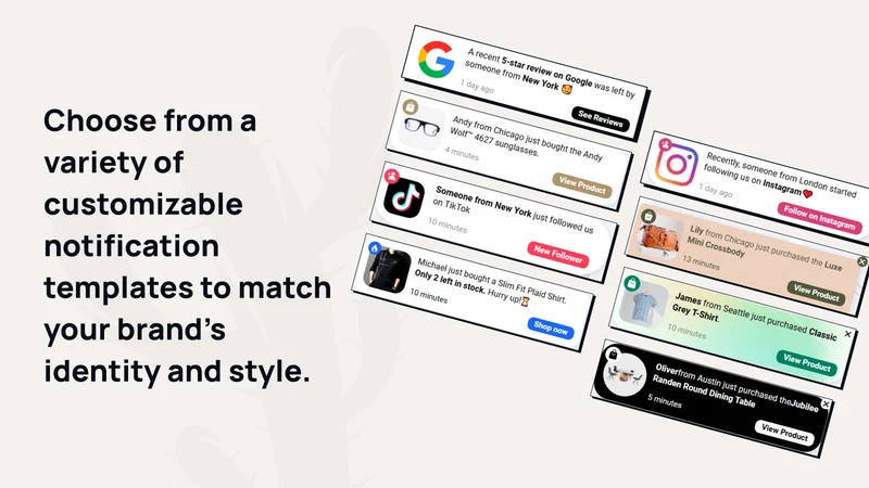 SALES POP UP:Fomo+Social Proof