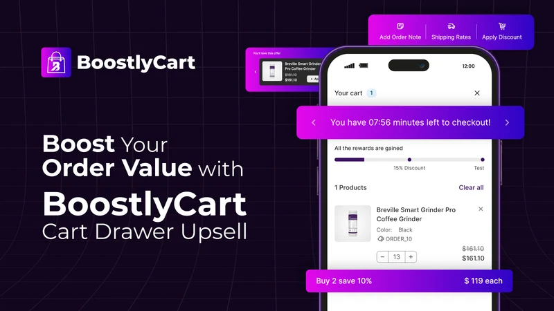 BoostlyCart Cart Drawer Upsell