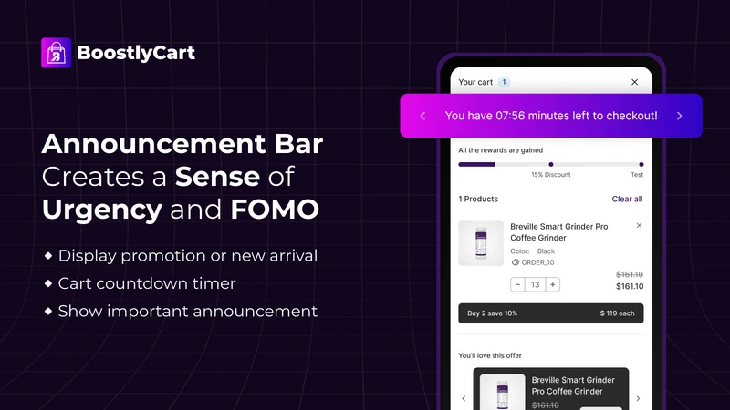 BoostlyCart Cart Drawer Upsell