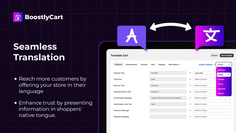 BoostlyCart Cart Drawer Upsell