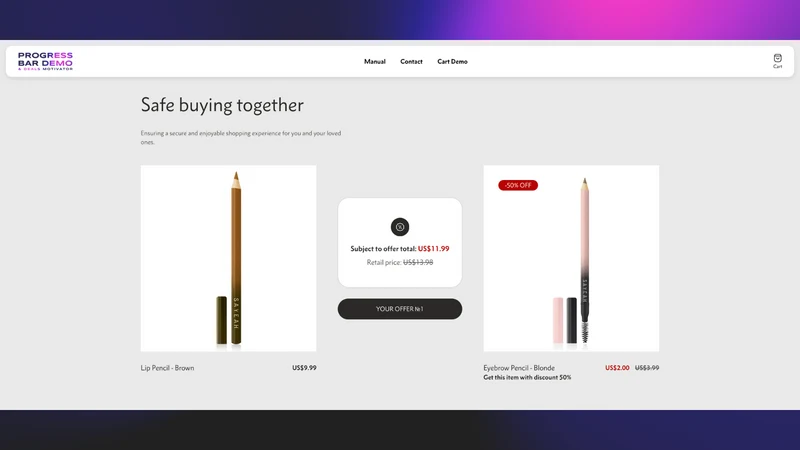Progress Bar & Deals Motivator