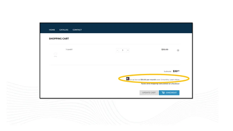 Flexiti Monthly Payment Widget