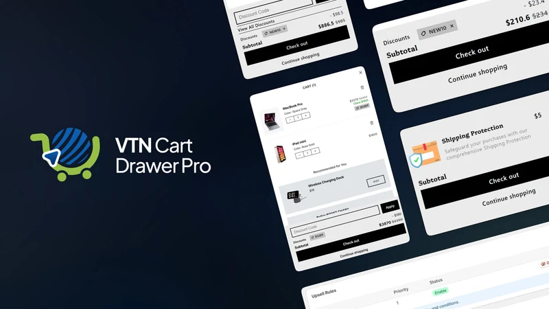 VTN Cart Drawer Pro