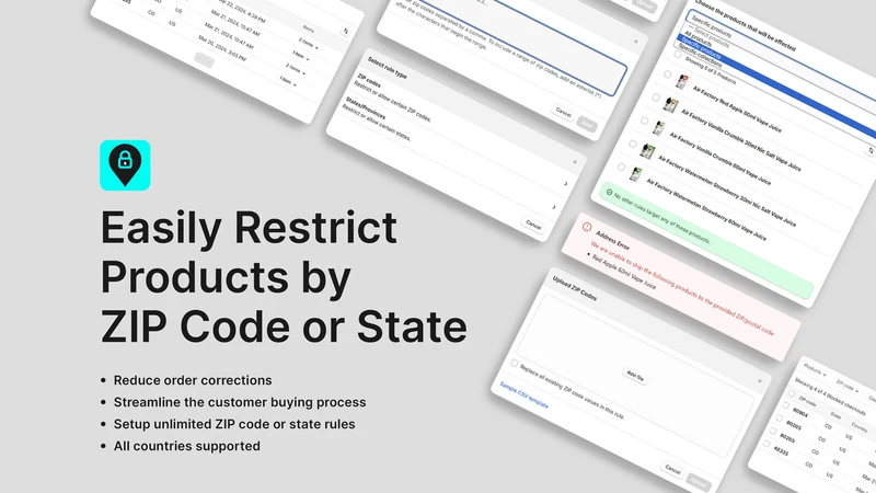 ZIP Lock ‑ Restrict ZIP Codes