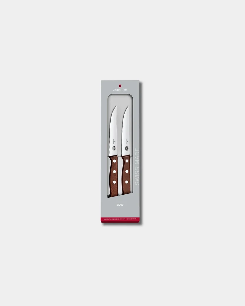 Set de cuchillos Victorinox Wood 2 piezas para personalizar