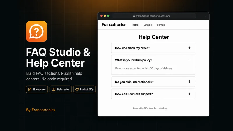 FAQ Studio & Help Center