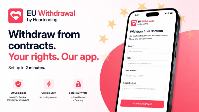 EU Widerruf by Heartcoding