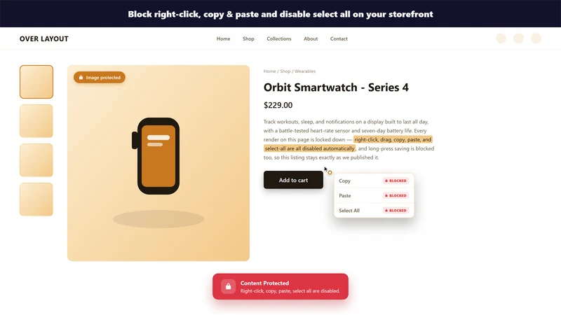 OL: Disable Right Click Copy