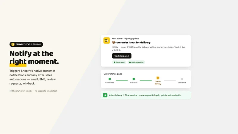 Delivery Status for DHL