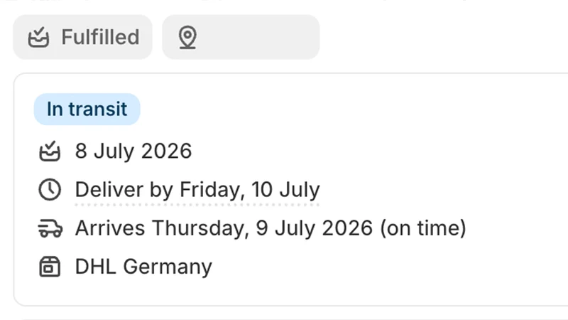 Delivery Status for DHL