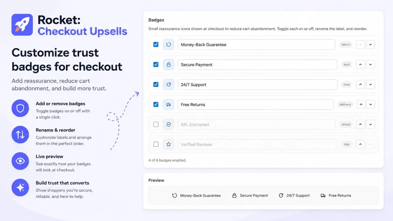 Rocket: Checkout Upsells