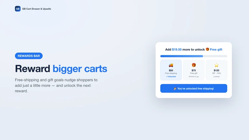 GB Cart Drawer & Upsells
