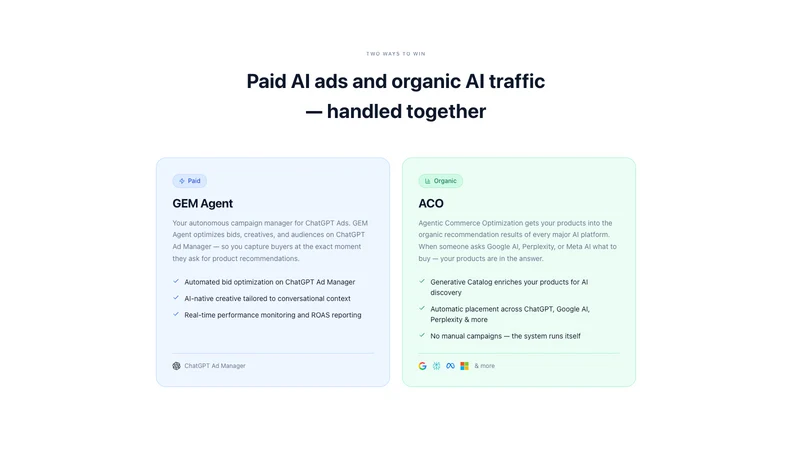 Attrify GEM: ChatGPT Ads Agent