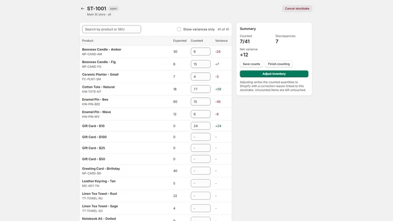 Storeroom ‑ Purchase Orders
