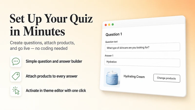 QuizMatch Product quiz builder