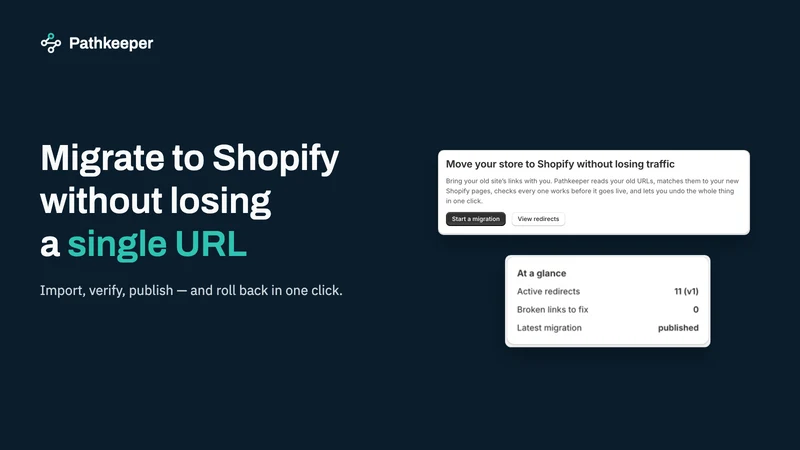Pathkeeper: 301 Redirects