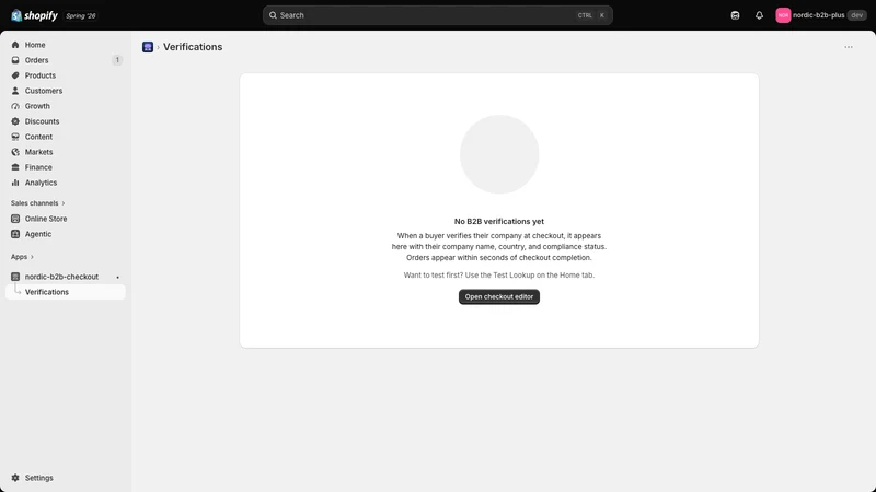 EU&UK B2B Checkout by NORDIC