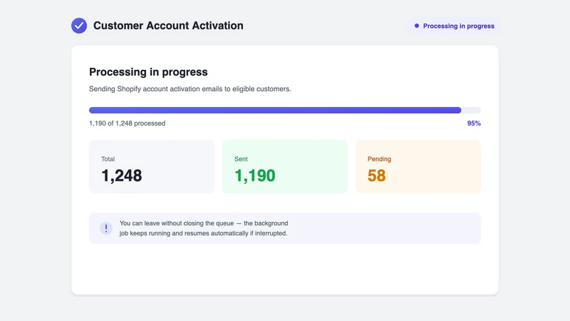 Customer Account Activation