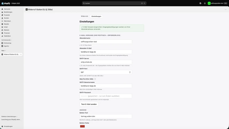Widerrufsbutton § 356a BGB