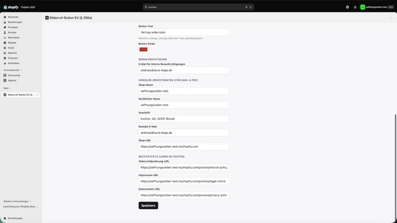 Widerrufsbutton § 356a BGB