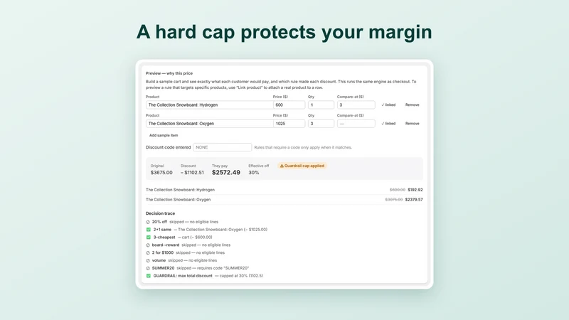 StackGuard: Combine Discounts