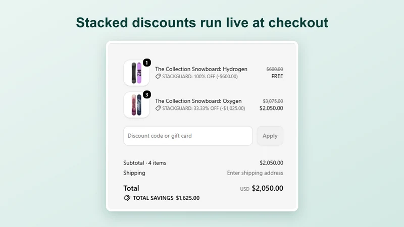 StackGuard: Combine Discounts