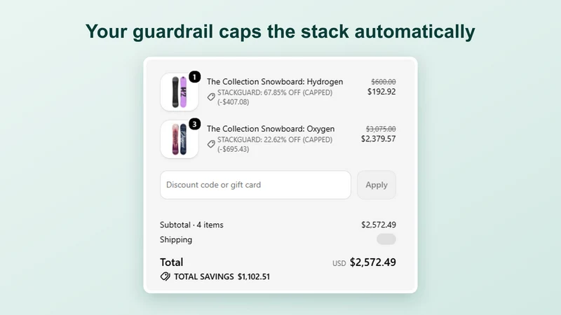 StackGuard: Combine Discounts